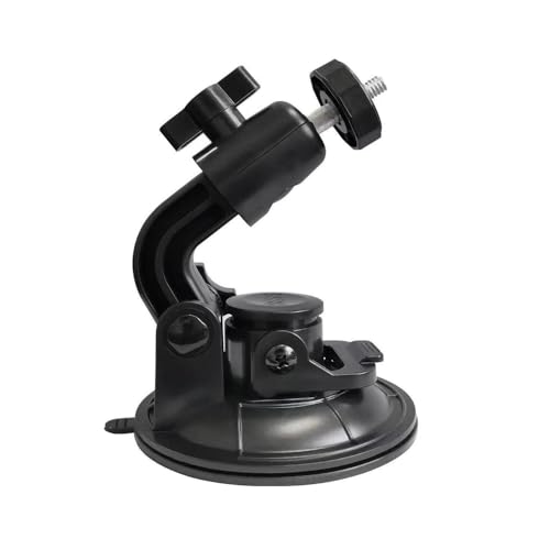 Dash Cam Suction Cup Mount Windshield Camera Holder Stand Adjustable & Easy to Install Compatible with Flashing, Arlo, R - Detailed View