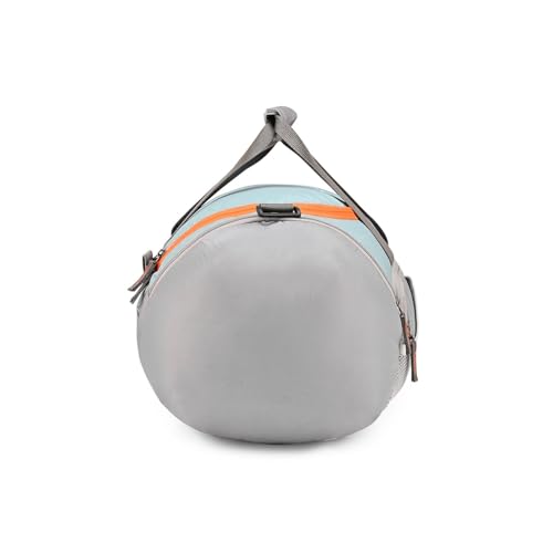Image of Skybags Athletix Unisex Gym Duffle Bag | 28L Travel Duffel for Men & Women | Lightweight Sports & Fitness Bag with Shoulder Strap (Grey)