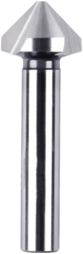 High Hardness Steel Material End Mill Cutters 90 Degree, 3 Teeth Countersink Drill Bit for CNC 1pc(12.4x56mm)