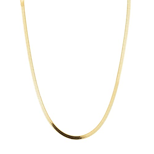 LIEBESKIND Dünner Choker Sleek chain Edelstahl IP Gold