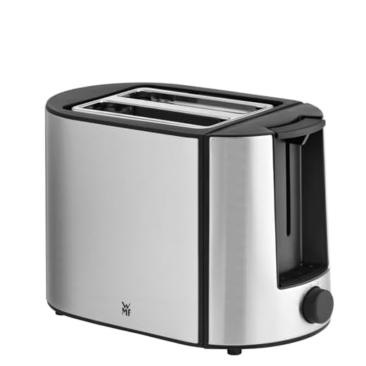 WMF Bueno Pro tostadora de doble ranura con accesorio para panecillos, 2 rebanadas, 6 niveles de dorado, 870 W, acero inoxidable mate