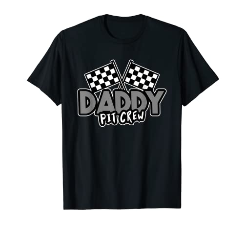 Daddy Pit Crew divertido regalo de fiesta de cumpleaños para hombres Camiseta