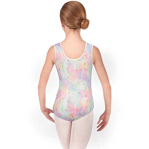 Big Girls Gymnastics Leotards Size 10-11 Kids Gymnastics Apparel Dance Leotards Unitards Biketards Gym Uniforms Floral Print Sparkly Activewear