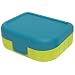 Produktbild Rotho Memory Kids Vesperdose 1l mit Deckel und Klickverschluss, Kunststoff (PP) BPA-frei, blau, 1l (16,6 x 13,3 x 6,1 cm)