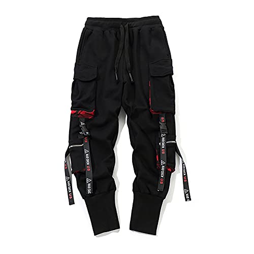VALINK Jogger Pants, Men Work Combat Cargo Pants with Pockets Buckle Straps cargo pants streetwear