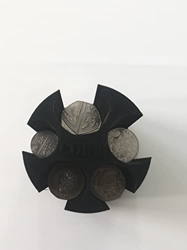 Money Organizer for Cash, 8 Compartment Black Acrylic Money Holder, Cash Tray, Cash Money Organizer for Cash, 8 Compartment Black Acrylic Money Holder, Cash Tray, Cash