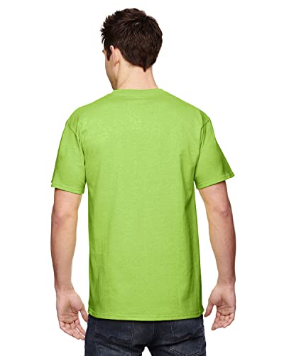  Fruit Of The Loom Men's Short Sleeve Crew Tee, 4X-Large  - Neon Green #TOP1