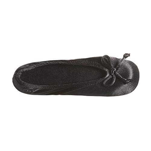 Isotoner 9877H Womens Satin Ballerina thumb #1