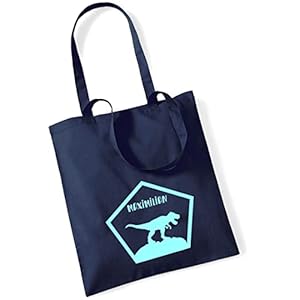 Stoffen tas dinosaurus T-Rex gepersonaliseerd | met naam bedrukte jute tas stoffen tas voor jongens | dino-design…