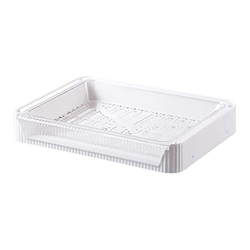 Bandeja para servir alimentos con drenaje para evitar encimeras mojadas 2