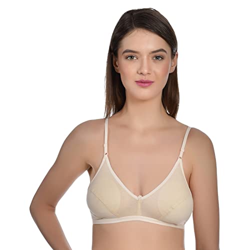 Image of Aimly Women's Cotton Non-Padded Non-Wired Low Coverage Regular Bra Pack of 3