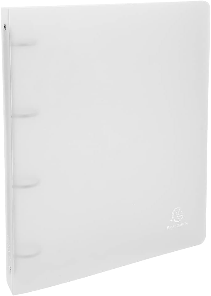 Lot De 3 Classeurs Souples Propylène A4 – 4 Anneaux 3 Cm – Bleu, Rouge Et Incolore – Fabriqué En France