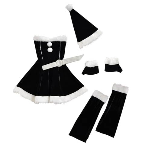 Amazon.co.jp: [dazzy] 【5点セット】サンタ コスプレ オフショル 風