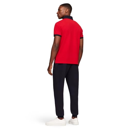 Tommy Hilfiger Men's Short Sleeve Cotton Pique Flag Graphic Polo Shirt in Custom Fit4