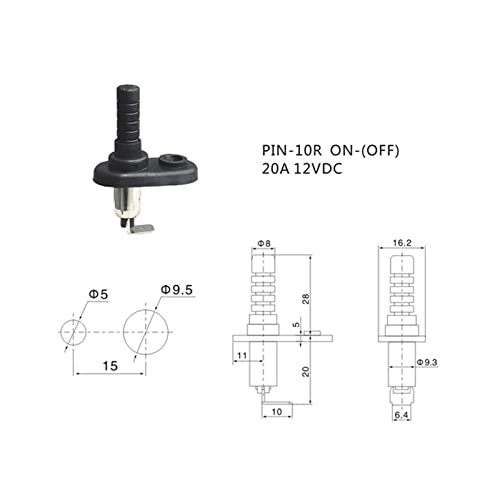 Interruptor de coche 12V que soluciona fallos en luz de capó y alarma de puertas 5