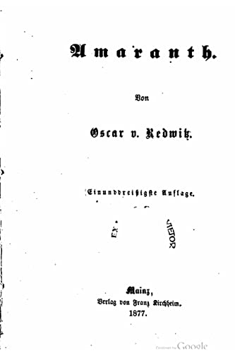 Amaranth [German] 1519723466 Book Cover