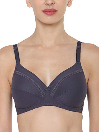Image of Triumph Comfort Wireless Non Padded Everyday Women Cotton Bra Soft Breathable Cotton, Cut‑n‑Sew Cups 3 /4 Coverage, High Center Bridge Lace Trim & Bow Daily Comfort, Natural Shape Pack Of 1