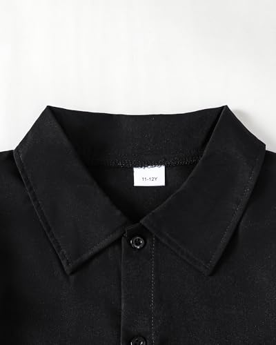 PureChapter Boys Button Down Shirt Fashion Long Sleeve Plaid Pocket Kids Clothes Fall Winter School Casual Shirt3