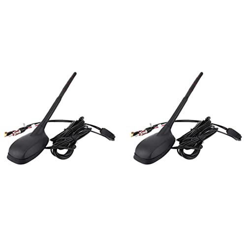 Antenne de voiture GPS et FM universelle étanche pour toit auto de remplacement - Lot de 2