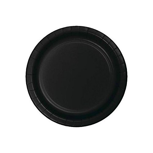 Photo 1 of Creative Converting Black Velvet Paper Dinner Plates Party Supplies, Multicolor