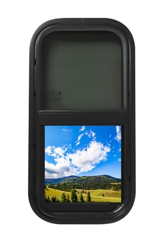 Ventilación de Ventana para Autocaravana, 70 x 40 cm, Ventana Estilo Push-out para RV, trampilla para Ventana con toldo y persiana, ventilación para Ventana de Techo para RV, para Caravana, autocara