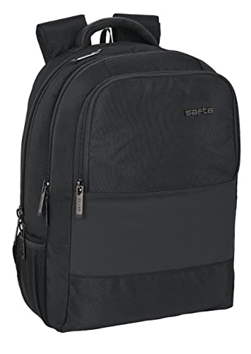 Safta Mochila para Portátil 15.6'' con Bolsillo para Tablet y Conector USB Business, 300x160x430mm, Negro