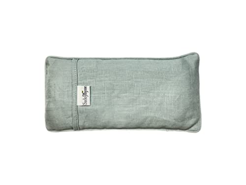 image for Sacksy Thyme Organic Linen Eye Pillow - Lavender & Flaxseed for Relaxa