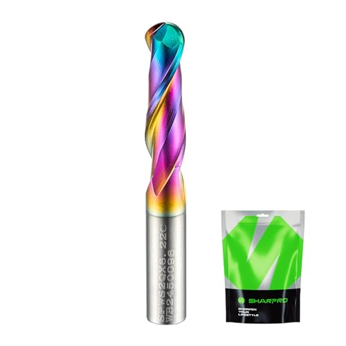 Image of 1 /4 Ball Nose CNC Router Bits 1 /4 Inch Shank, Carbide Ballnose Up Cut Router Bit with Coated, End Mill for Wood, Aluminum, Engraving
