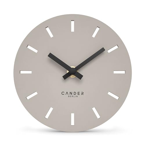 Cander Berlin MNU 2515 P Tischuhr lautlos ohne Ticken 15 cm...