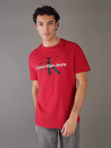 Image of Calvin Klein Men's Monogram Logo Crewneck T-Shirt