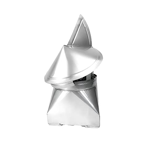 Chimcare Wind Directional Chimney Cap, 9" X 9” High-Grade Stainless Steel Cap For Single Flue Tile, Downdraft Prevention, Usa Made #TOP2