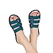 XKUN Pantofole da Bagno Donna Sandali Estivi da Donna Sandali Slipper Interni Interni Flip-Flops Scarpe da Spiaggia Moda Femmina Casual Color Amanti Scarpe Scorrevoli-Black Green,35