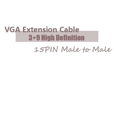 Wiring Connecting Terminals - 1080P VGA Cable 15PIN VGA to VGA Adapter Male to Male 5M - (Color: Black)