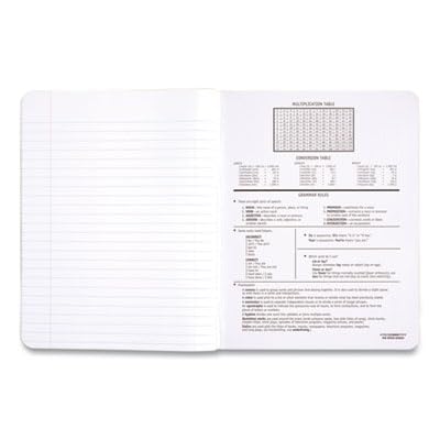 Carnet de composition blanc haut de gamme à réglure large