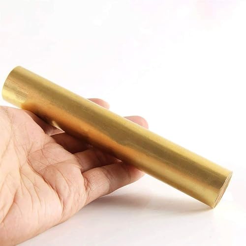 OWAWOWA 1pcs H59 Brass Rod, Diameter 2/3/4/5/6/8/10/12/15/18mm Round Brass Rod Brazing Rod, Length 500mm, Suitable for DIY Model Making(Diameter 12mm)