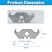 BokWin 10 Pack Hook Blades - Carbon Steel Hook Razor Blades & Curved Knife Blade for Cutting Carpets, Wallpaper, Roofing Materials | Steel Silver Utility Blade with Secure Storage Box