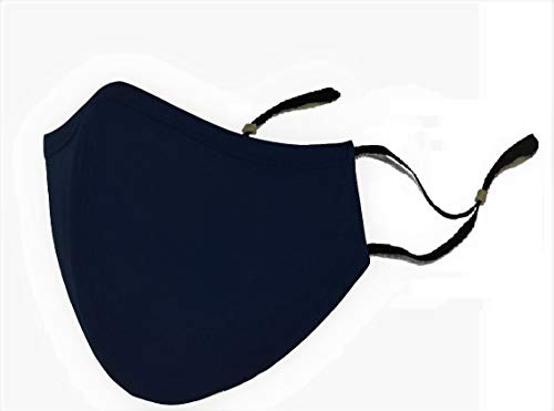 Kit 2 Máscara de Tecido Lavável Tékhne 3 Camadas Alg Premium (Aul Marinho, G - Masculino)