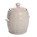 Produktbild Sauerkrauttopf Keramikfass Einlegetopf Gurkentopf Tontopf Steinguttopf Gärtopf Einmachtopf Keramiktopf Steingut Creme (5L)