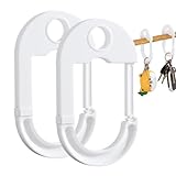 Générique Taschenhaken für Büro | 2 Stück Objekthalter mit Doppel- und Rundloch, Bürotaschenhalter | für Familie, Freunde, Studenten, Männer, Frauen, Zuhause, Schule, Mantel, 2 Stück