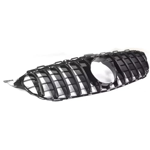 Pare-chocs grille Mercedes Classe C W205 style GT vertical brillant pour capot avant