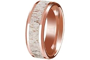Stunning 14K Rose Gold Antler Ring for Men: A Majestic Symbol of Strength and Nature