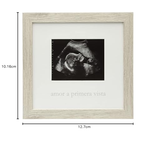 Kate & Milo Rustic Sonogram Baby Keepsake Photo Frame, Spanish Baby Ultrasound Frame - Image 4