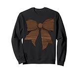 Womens Coquette Bow Walnut Hardwood Gifts