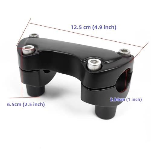 Abrazadera elevadora de manillar mecanizada de 1 pulgada compatible con Deluxe 4