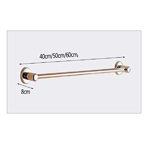 Porte-serviette simple facile à installer au mur avec barre fixe de 60cm - 8