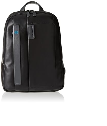 PIQUADRO Pulse Zaino porta PC, Pelle, Nero, 14" 14 14 Pelle