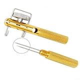Fácil de usar: con su diseño de anillo de nudo dorado, esta herramienta permite anudar rápidamente las líneas de anzuelos de pesca. Su estructura inteligente lo hace práctico y conveniente para anzuelos pequeños, ofreciendo facilidad de operación.