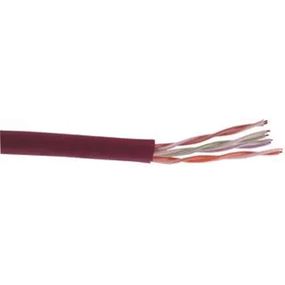 Belden 7987R 24 AWG 4-Pair UTP Cable for RGB Video 1000 feet Maroon Jacket