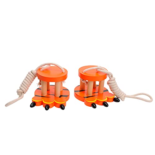 Jouetprive-Wooden Walking Bobbins-Tiger