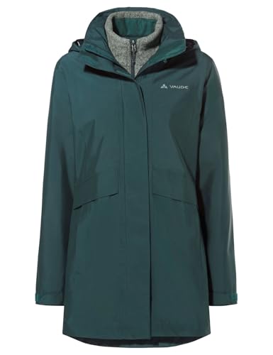 VAUDE Idris IV 3in1 Parka für Damen – Wasserdichte Regenjacke für Damen...